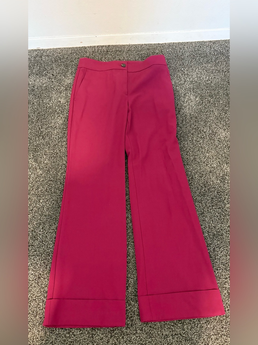 Ann Taylor Fuchsia Boot-Cut Dress Pants